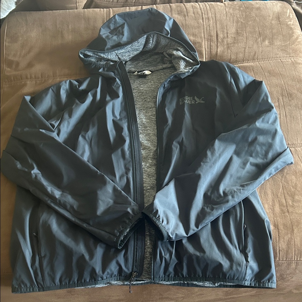 Eddie Bauer Dark Gray Men's Windbreaker